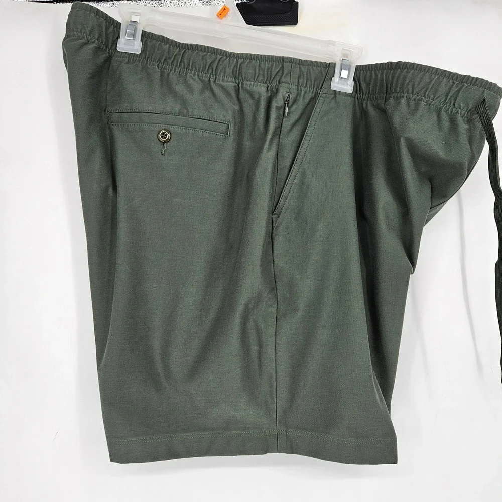J‎ Crew Shorts Mens XXL Chino Oarsman Everyday Tech Drawstring Stretch Green